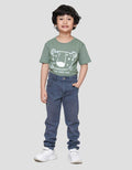 Little M Stretch Whisker Celana Denim Anak Laki-laki