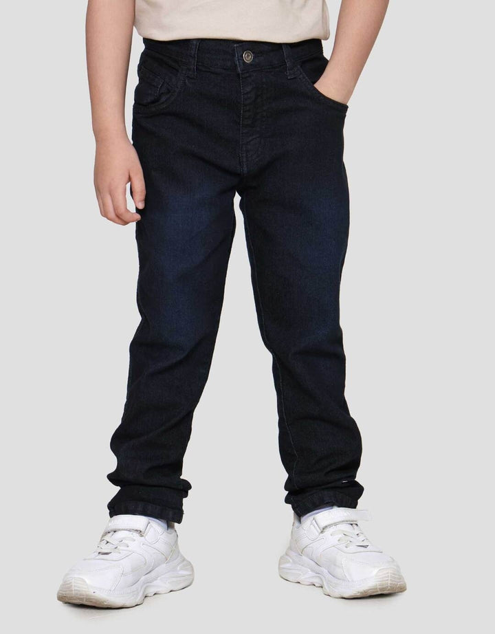 Little M Stretch Whisker Celana Denim Anak Laki-laki