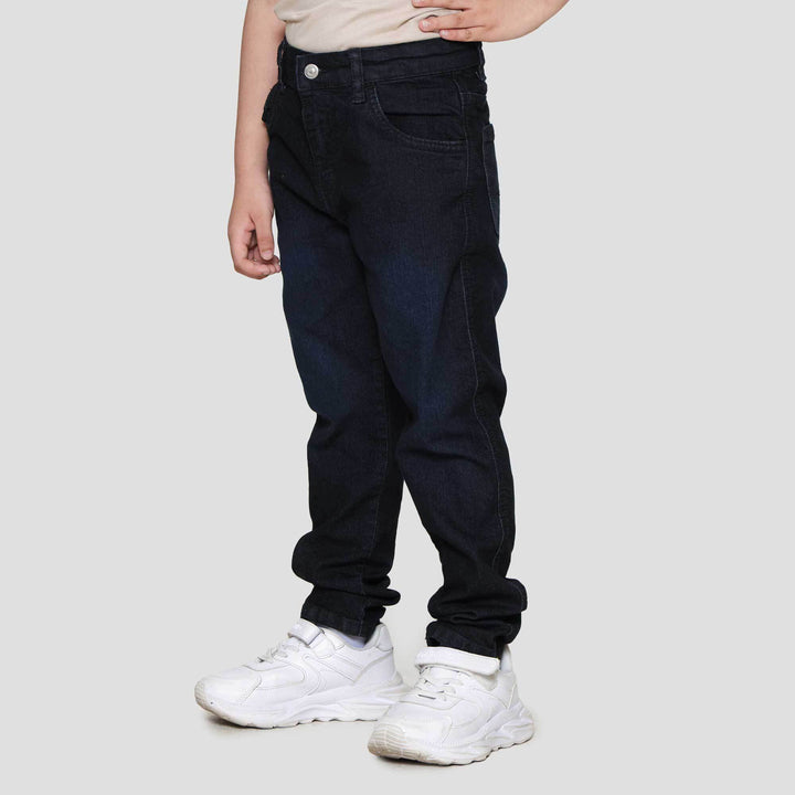 Little M Stretch Whisker Celana Denim Anak Laki-laki