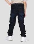 Little M Stretch Whisker Celana Denim Anak Laki-laki
