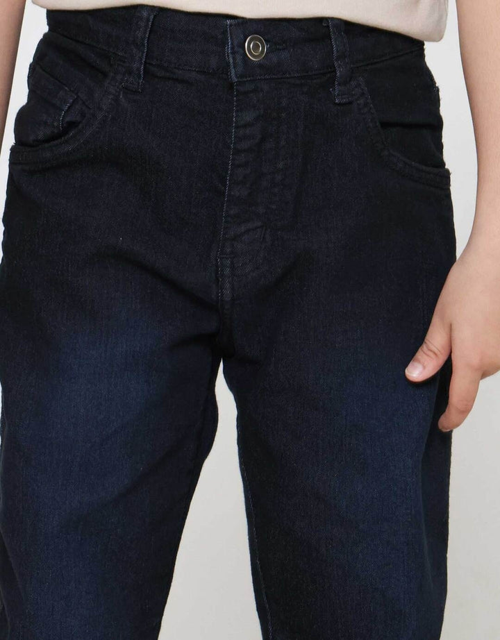 Little M Stretch Whisker Celana Denim Anak Laki-laki