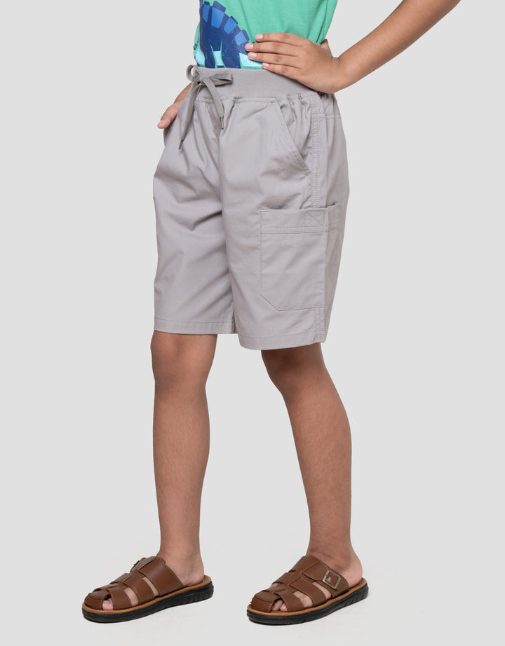 Little M Crop Rib Ktg Fellcro Celana Pendek Anak Laki-laki