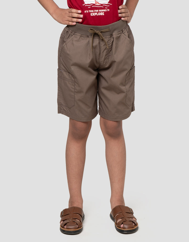 Little M Crop Rib Ktg Fellcro Celana Pendek Anak Laki-laki