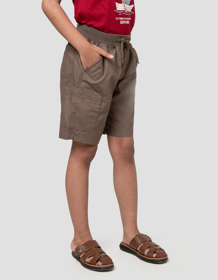 Little M Crop Rib Ktg Fellcro Celana Pendek Anak Laki-laki