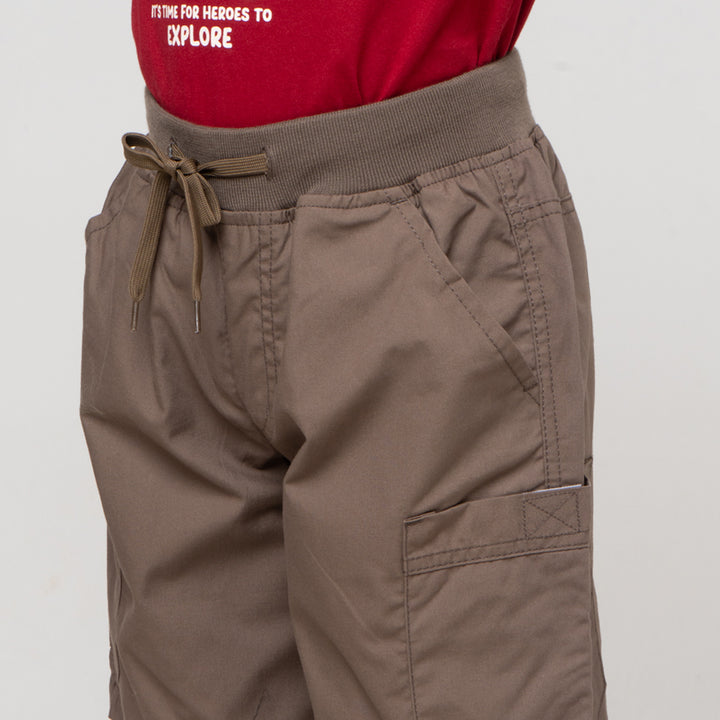 Little M Crop Rib Ktg Fellcro Celana Pendek Anak Laki-laki