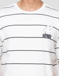 Disney Stripes Baymax Patch Kaos Pria