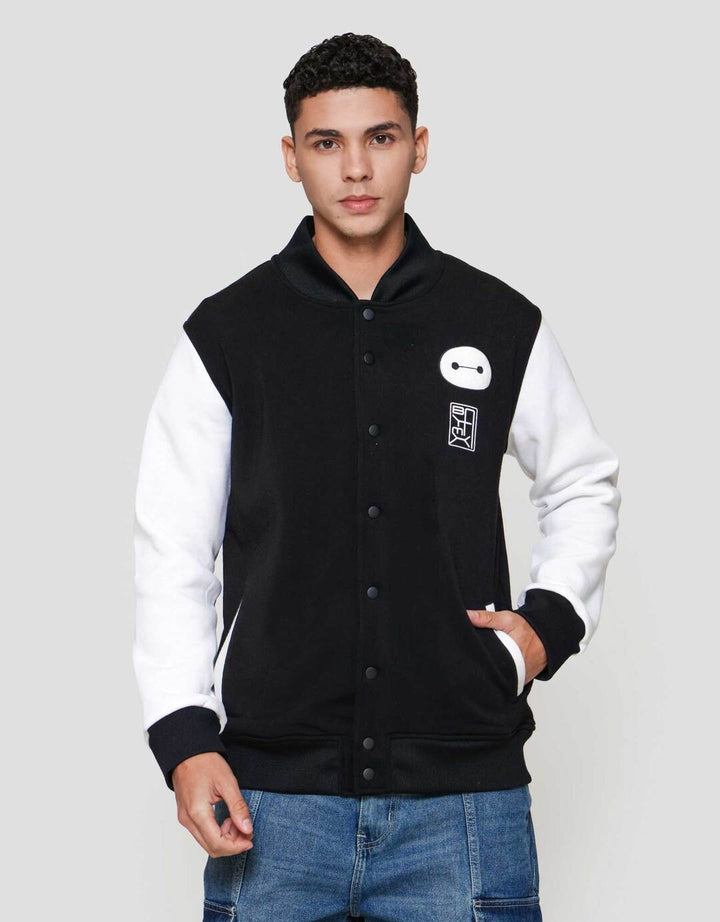 Disney Varsity Baymax Front Towel Embro Backprint Jaket Pria