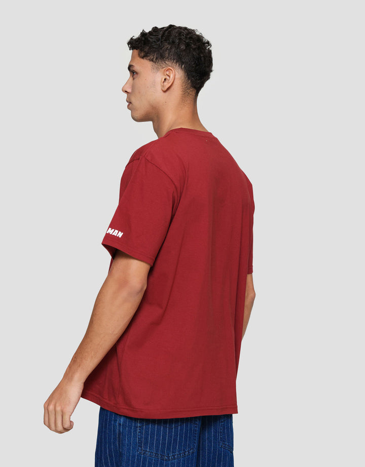 Marvel Iron Man Embossed Kaos Pria