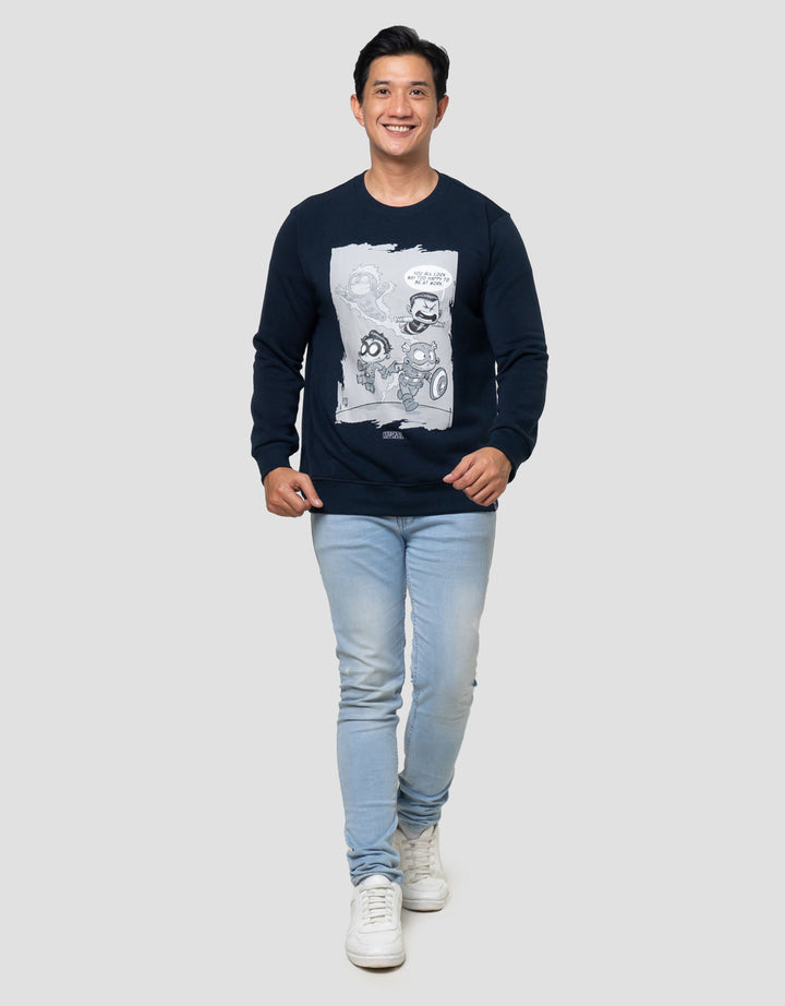 Marvel Avengers Artist Series Front Print Sweater Pria
