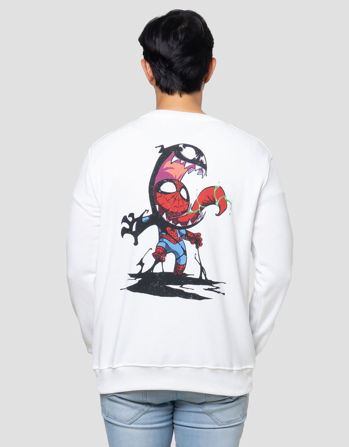 Marvel Spiderman X Venom Artist Series Sweater Pria