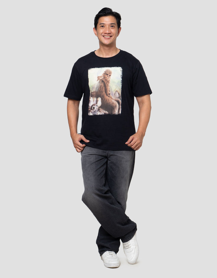 Star Wars Chewbacca And The Porgs Kaos Pria