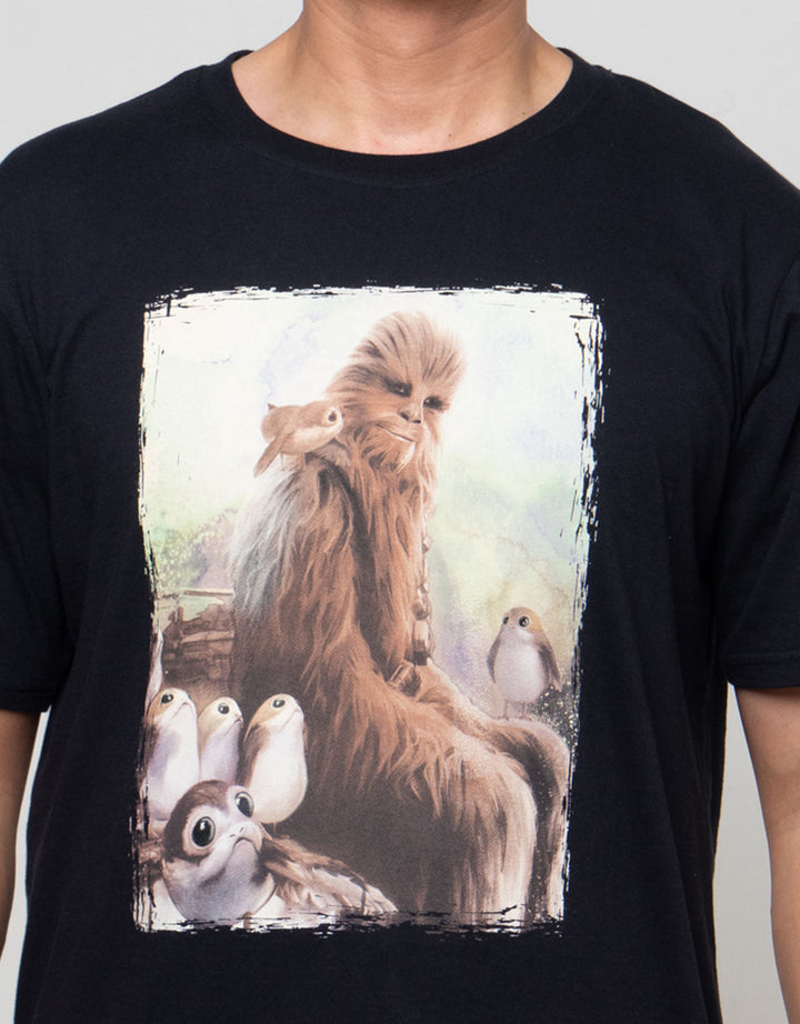 Star Wars Chewbacca And The Porgs Kaos Pria