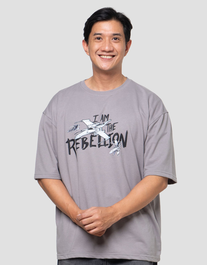 Star Wars Ts Starship Front Patch Backprint Kaos Pria