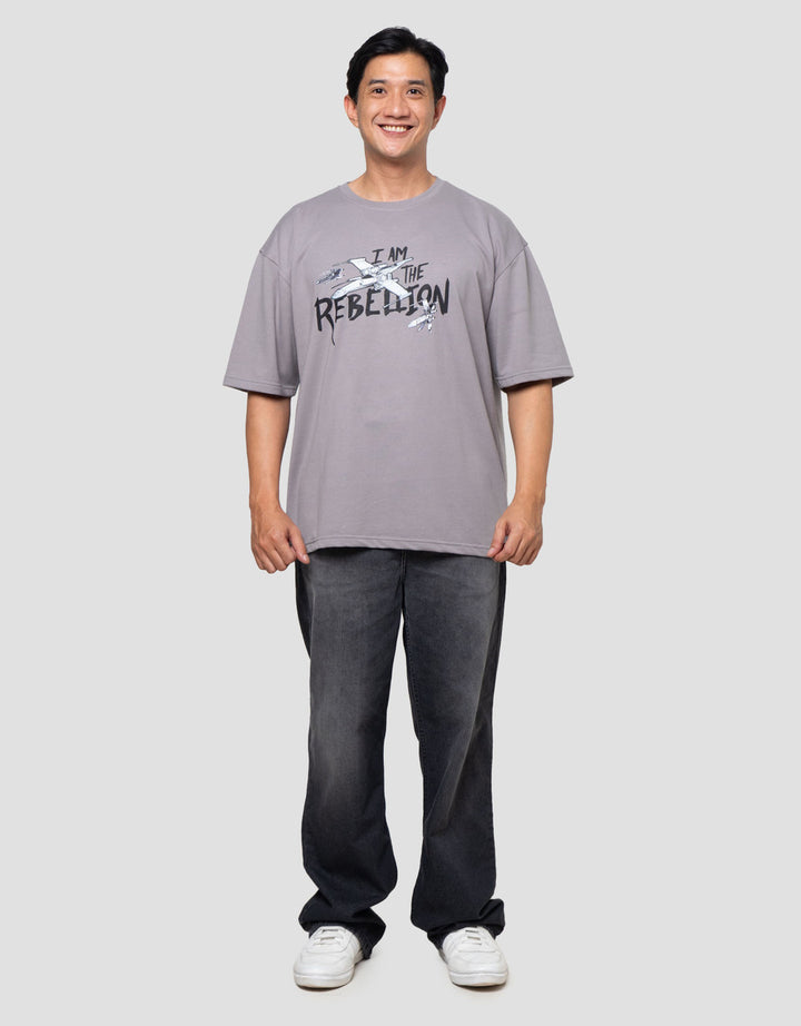 Star Wars Ts Starship Front Patch Backprint Kaos Pria