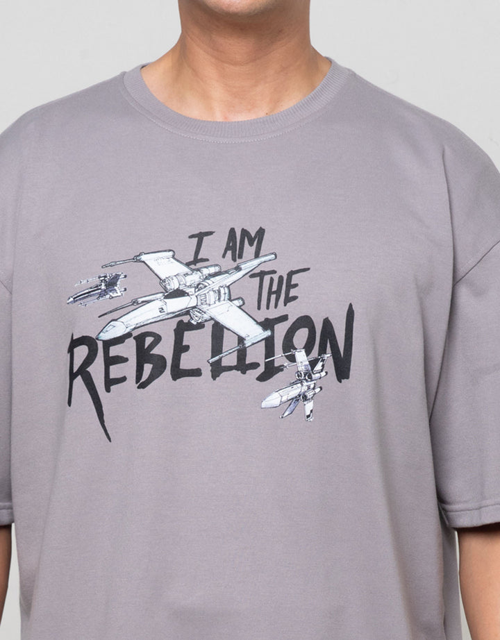 Star Wars Ts Starship Front Patch Backprint Kaos Pria