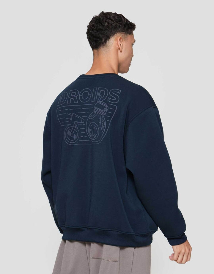 Star Wars Droids Backprint Sweater Pria