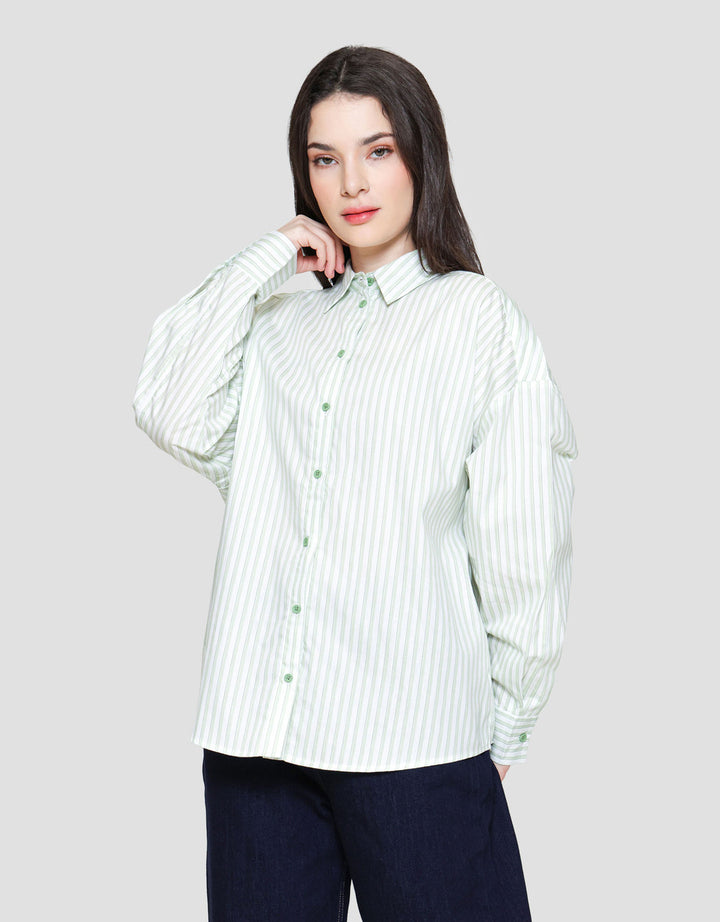 Nevada Stripes Kemeja Wanita