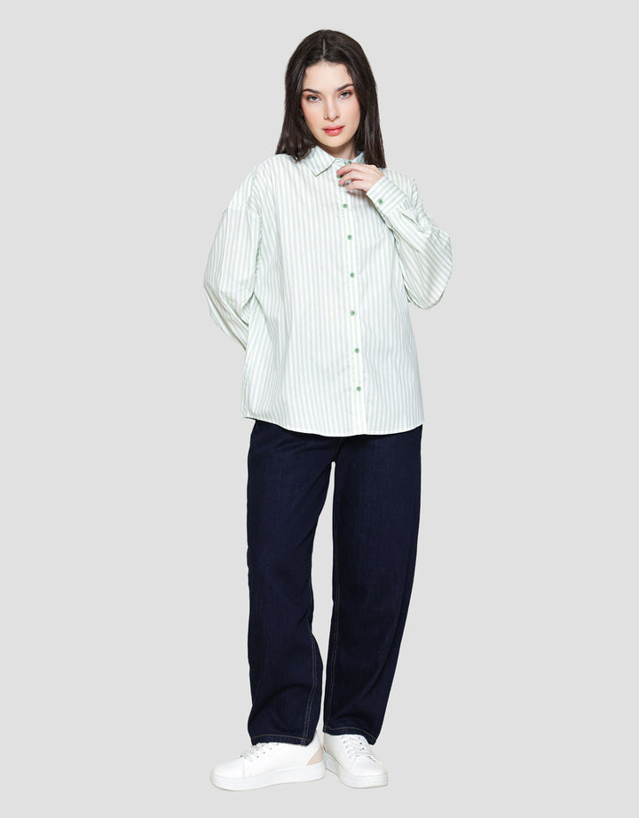 Nevada Stripes Kemeja Wanita