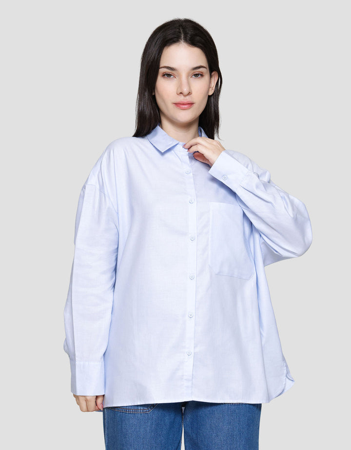 Nevada Pocket Kemeja Oversize Wanita