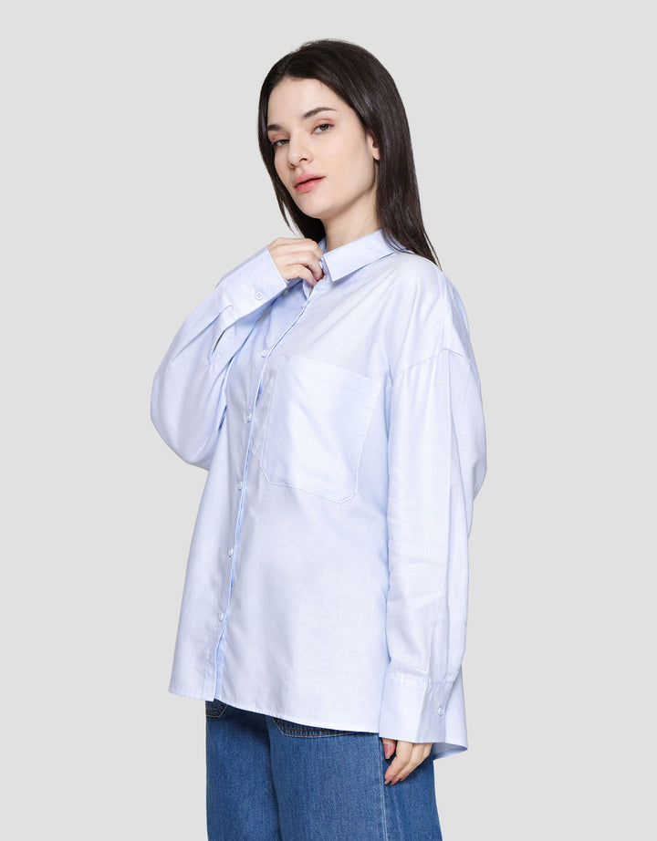 Nevada Pocket Kemeja Oversize Wanita