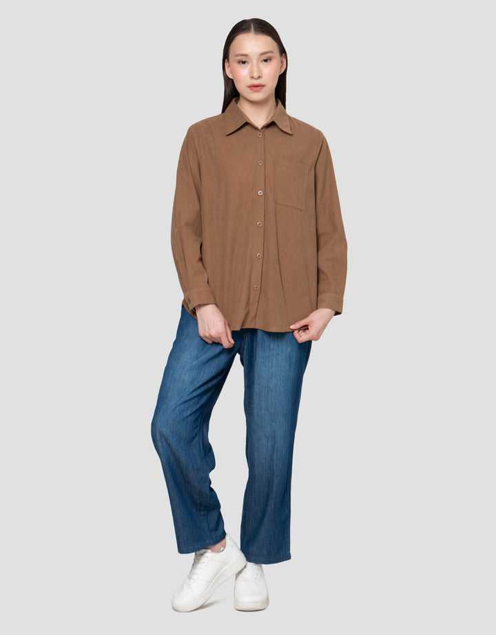 Nevada Corduroy Kemeja Wanita
