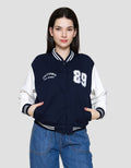 Nevada Two Tone Varsity Jaket Wanita