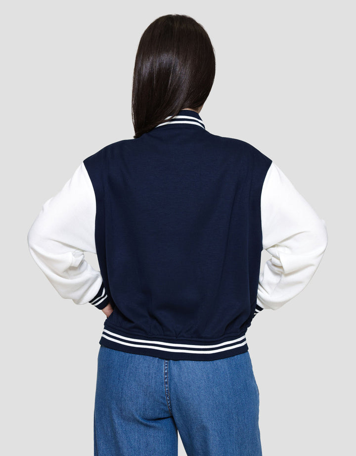 Nevada Two Tone Varsity Jaket Wanita