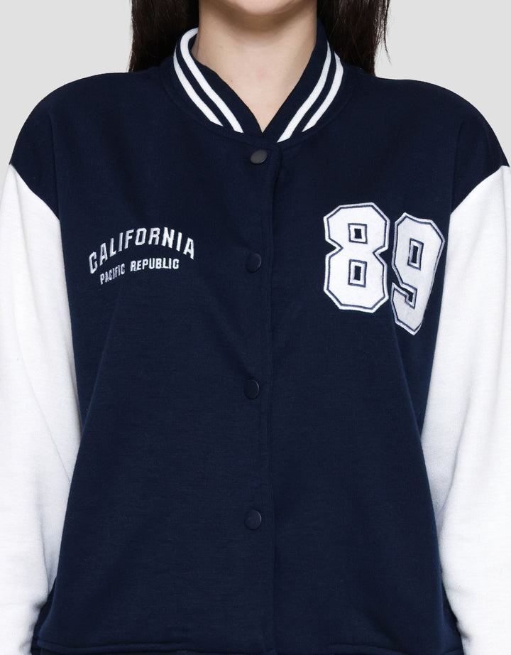 Nevada Two Tone Varsity Jaket Wanita