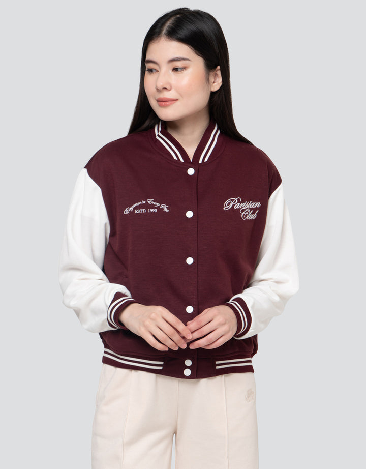 Nevada Two Tone Varsity Jaket Wanita