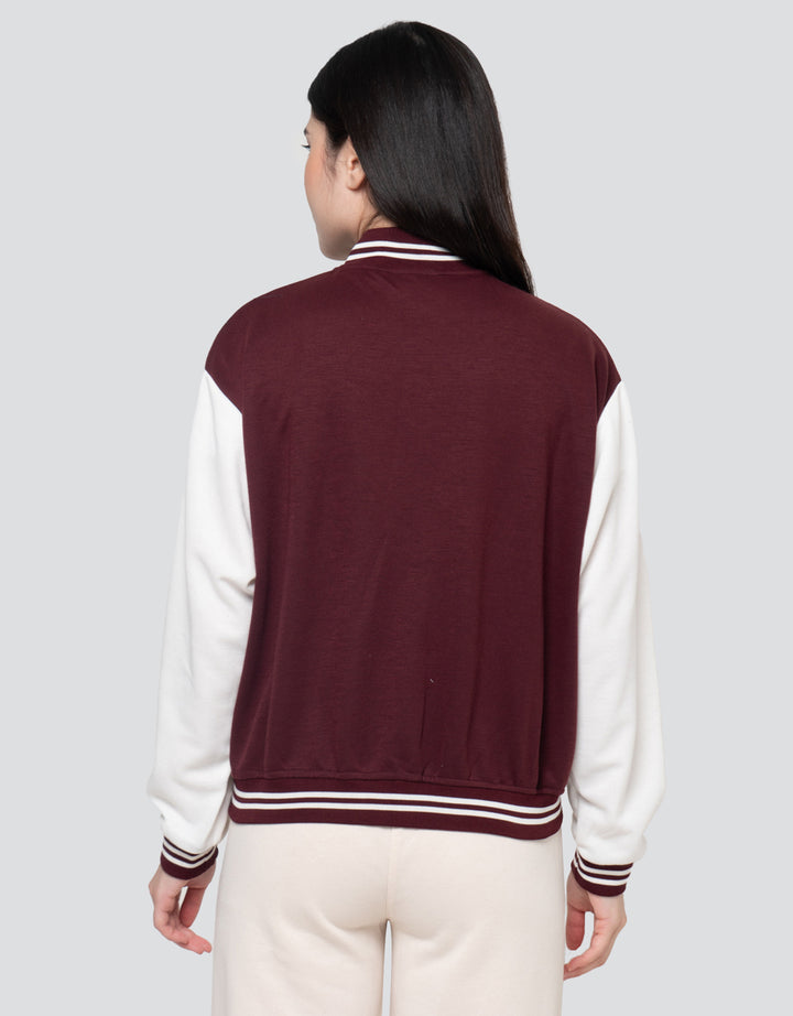 Nevada Two Tone Varsity Jaket Wanita