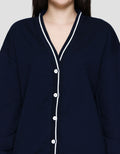 Nevada V Neck List Cardigan Wanita