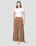 Nevada Wide Leg Corduroy Celana Panjang Wanita
