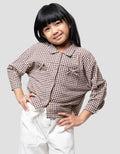 Little M W/ Pocket Kemeja Anak Perempuan