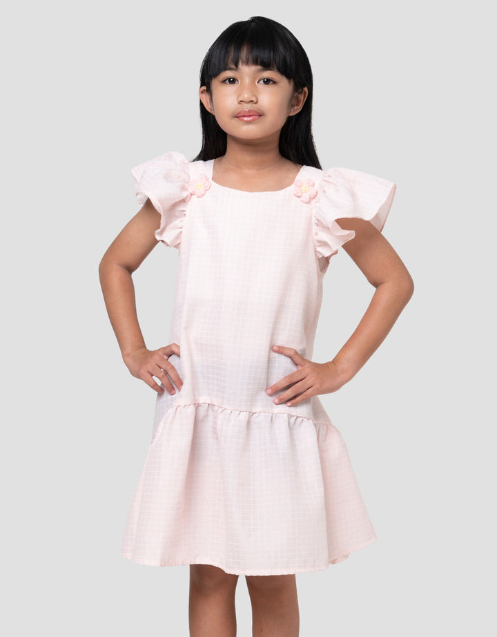 Little M Casual Kotak Dress Anak Perempuan