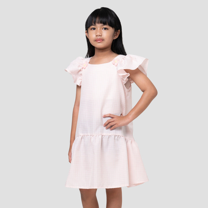 Little M Casual Kotak Dress Anak Perempuan