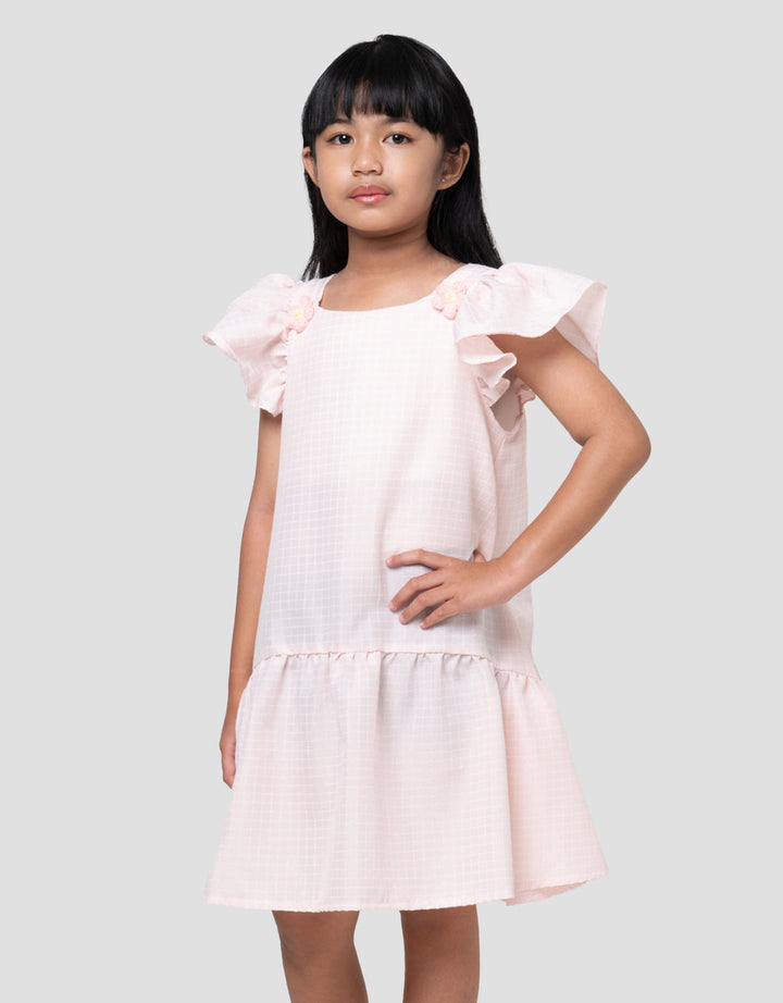 Little M Casual Kotak Dress Anak Perempuan