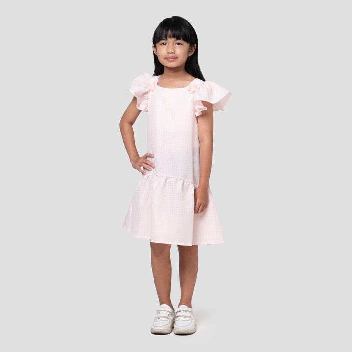 Little M Casual Kotak Dress Anak Perempuan