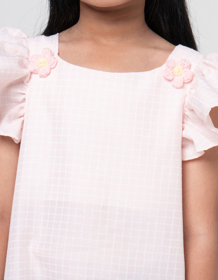 Little M Casual Kotak Dress Anak Perempuan