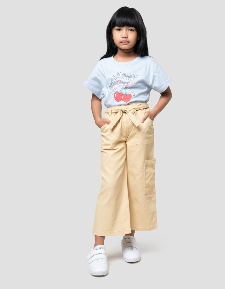 Little M Woven Pocket Celana Cargo Anak Perempuan