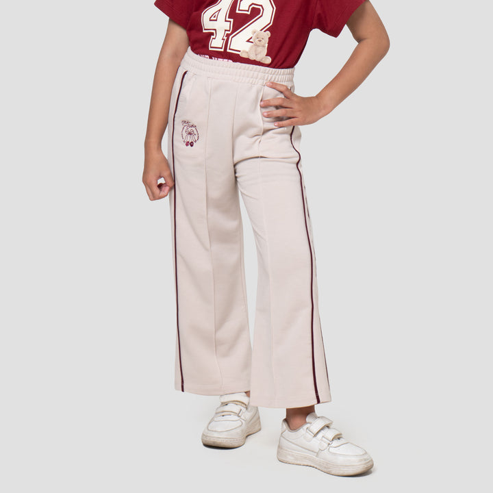 Little M Terry Stripe Celana Panjang Anak Perempuan