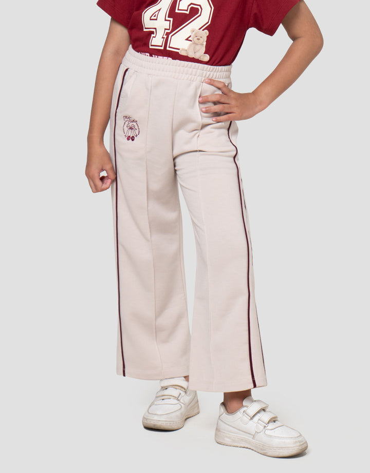 Little M Terry Stripe Celana Panjang Anak Perempuan