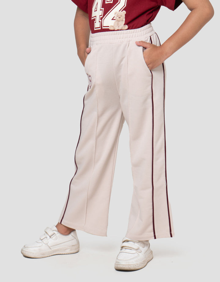 Little M Terry Stripe Celana Panjang Anak Perempuan