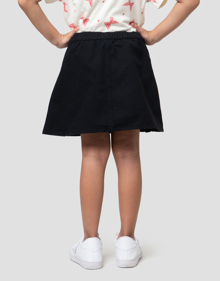 Little M Lipit Woven Celana Rok Anak Perempuan