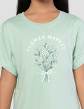 Little M Print Flower Market Kaos Anak Perempuan