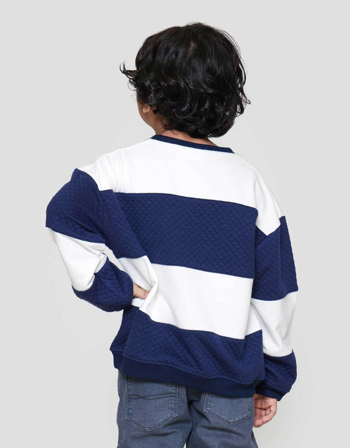 Little M Komb Wafel Sweater Oversize Anak Laki-laki