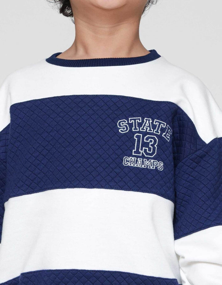 Little M Komb Wafel Sweater Oversize Anak Laki-laki