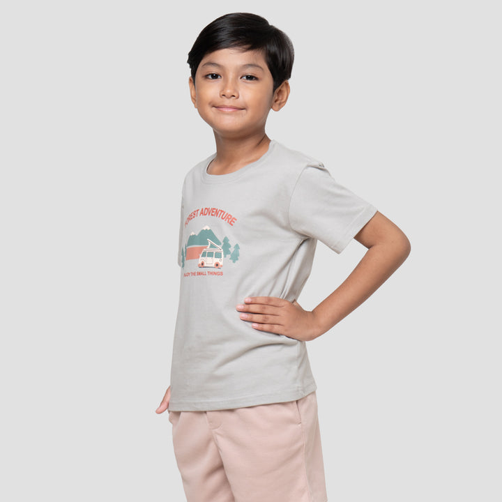 Little M Forest Adventure Kaos Anak Laki-laki