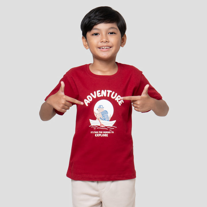 Little M Bear Adventure Kaos Anak Laki-laki