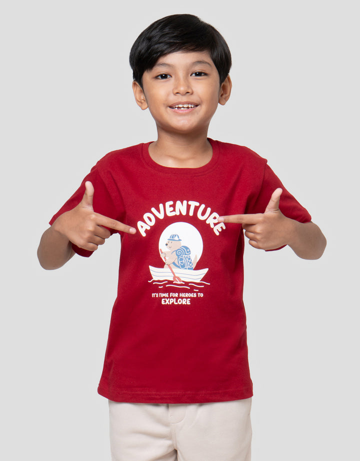 Little M Bear Adventure Kaos Anak Laki-laki