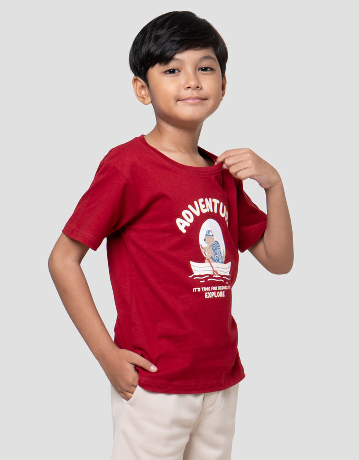 Little M Bear Adventure Kaos Anak Laki-laki